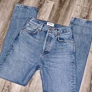AGOLDE 90's Pinch Waist High Rise Straight Jeans in Navigate size 24
